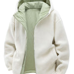 Teddy Corduroy Reversible Hooded Jacket