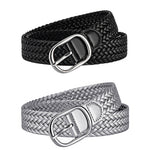 Margovil Faux Leather Metal Buckle Adjustable Braided Belt