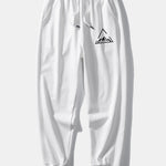 Triangle Mountain Print Relax Fit Hoodie & Jogging Pants