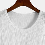 Wave Jacquard Textured Tank Top