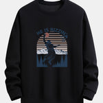Jesus Plays Basketball Print Relax Fit Sweatshirt