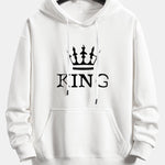 King Crown Print Relax Fit Hoodie & Jogging Pants