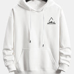 Triangle Mountain Print Relax Fit Hoodie & Jogging Pants