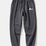 Letter Print Drawstring Hoodie & Letter Print Jogger Pants