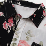 Two Tone Floral Print Shirt & Swim Shorts