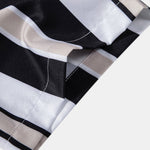 Stripe Print Button Up Shirt & Swim Short