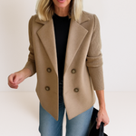 Martine™ - Elegant Jacket with Knitted Sleeves
