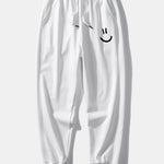 Smiley Face Print Relax Fit Hoodie & Jogging Pants