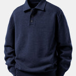 Polo Collar Pullover Sweater