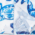 Turtle Print Button Up Shirt & Striped Swim Shorts