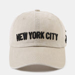New York Embroidery Mesh Cotton Baseball Cap
