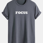 Regular Fit Vague Focus Print Cotton T-Shirt