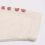 Oversize Portrait Slogan Print Waffle T-Shirt