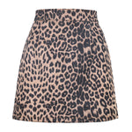 High-waist zipper autumn and winter A-line solid color skirt