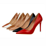 Solid Color Split-Joint Scarpin Salto