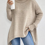 Blythe | Oversized Knit Turtleneck Sweater
