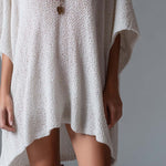 Retro Batwing Sleeve Knitted Mini Dress