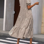 Adelina | Tiered Puff Sleeve Dress