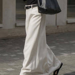 Stylish H-Line Solid Color Skirts Bottoms