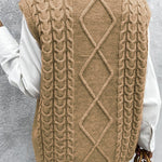 Oversized Vest Knit Sweaters Tank Pullover Fall Outfit