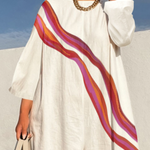 Long Sleeves Loose Striped Jumpsuits