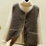 Loose Warm Lambswool Vest