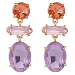 Original Statement Contrast Color Earrings