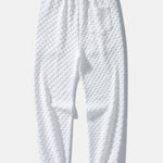 Checkerboard Jacquard Jogger Pants