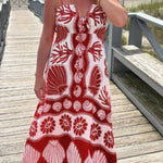 Shell white long dress