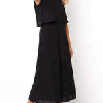 Basic Everyday Round Neck Tank Cropped Wide Leg Jumpsuit