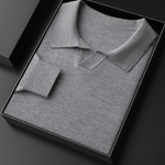 PREMIUM CASHMERE BUTTONLESS SWEATER POLO