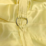 A-Line Loose Belted Pleated Pockets Solid Color V-Neck Midi Dresses