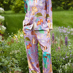 Guinea Pig and Fish Print Home Long-sleeved Two-piece Set