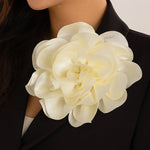 Flower Shape Solid Color Brooch Accessories