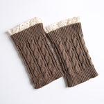 Original Creation Keep Warm Hollow Jacquard Leg Warmers Accessories