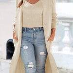 Cotton cardigan vest jacket sweater