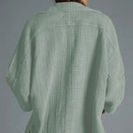 Casual top lapel long sleeve knitted jacket