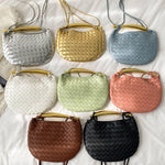 Geometric Shiny Woven Crossbody Bags Handbags