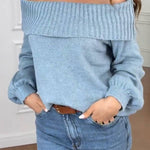 Off-the-Shoulder Knit Top
