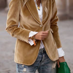 Vintage Velvet Slim-Fit Blazer