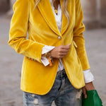 Vintage Velvet Slim-Fit Blazer