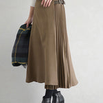 Graceful A-Line Pleated Skirt