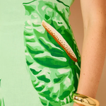 Strapless Printed Bodycon Midi Skirt