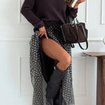 Timeless Treasures Knit Crew Neck Long Sleeve Relaxed Sweater