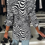 Zebra Striped Blazer
