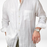 BRUNELLO SEASIDE LINEN SHIRT - White