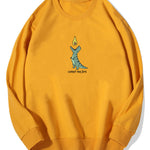 Comet Dinosaur Print Cotton Sweatshirt