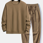 Basic Relax Fit Crew Neck Sweatshirt & Jogging Pants