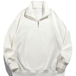 Half Zip Teddy Faux Fur Lined Sweatshirt