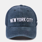 New York Embroidery Mesh Cotton Baseball Cap
